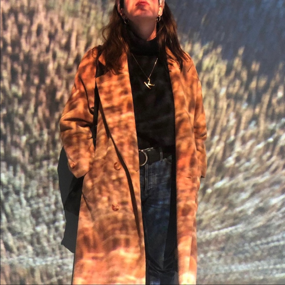 100% Wool Vintage Camel Coat
